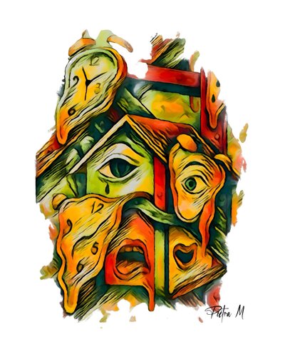 “Les Réveils qui se souviennent” par Piétra M (Martine Poli), Digital en vente sur Singulart
