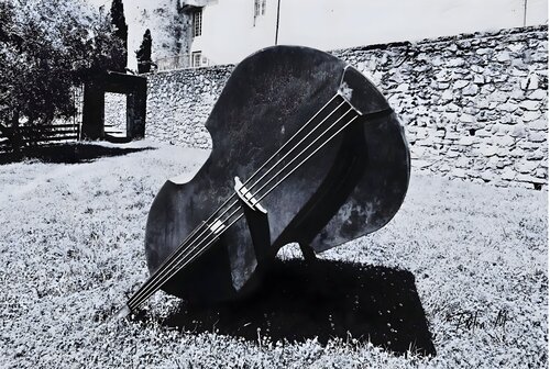 Contrebasse couchée, mémoire sonore. by Piétra M (Martine Poli), Photography for Sale on Singulart