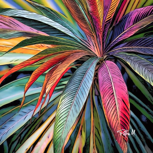 “Explosion Florale”. von Piétra M (Martine Poli), Digital kaufen auf Singulart
