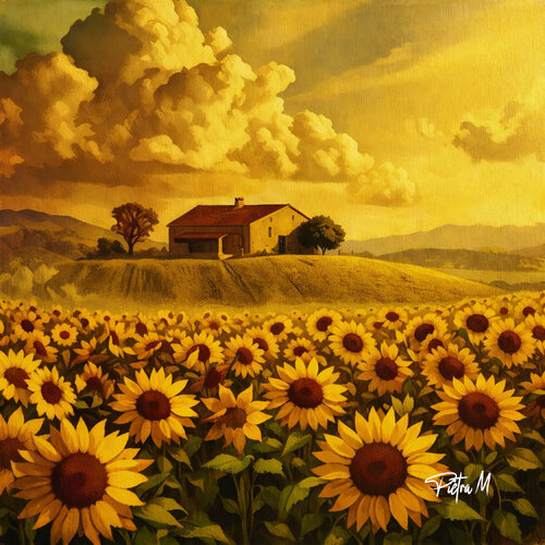 “Les Tournesols de l’Extase by Piétra M (Martine Poli), Digital for Sale on Singulart