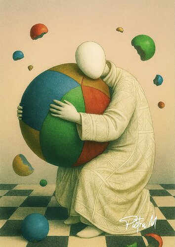 L’étreinte des mondes by Piétra M (Martine Poli), Digital for Sale on Singulart