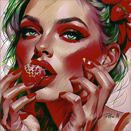 Fraise fatale von Piétra M (Martine Poli), Digital kaufen auf Singulart