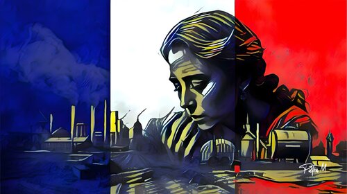 Tricolore en Fumée von Piétra M (Martine Poli), Digital kaufen auf Singulart