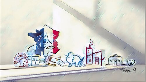 La France en Larmes di Piétra M (Martine Poli), Digitale in vendita su Singulart