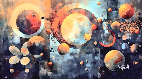 Le chant des constellations. di Piétra M (Martine Poli), Digitale in vendita su Singulart