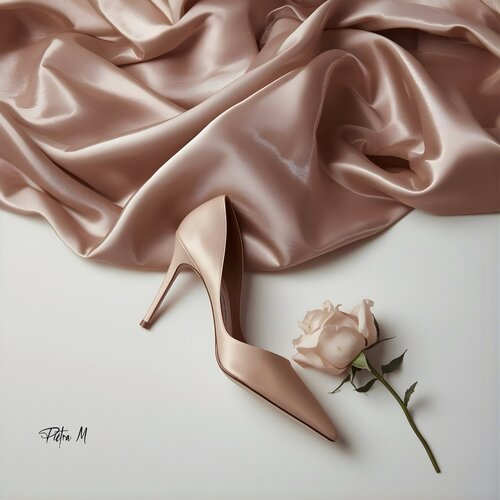 Chaussure nude, rose et satin. von Piétra M (Martine Poli), Fotografie kaufen auf Singulart