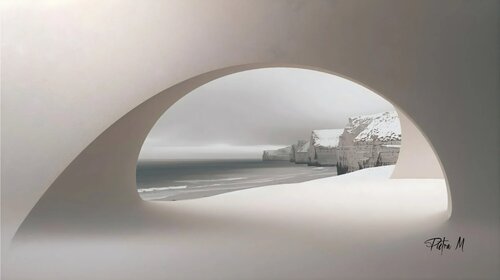 Fenêtre sur le Givre von Piétra M (Martine Poli), Fotografie kaufen auf Singulart