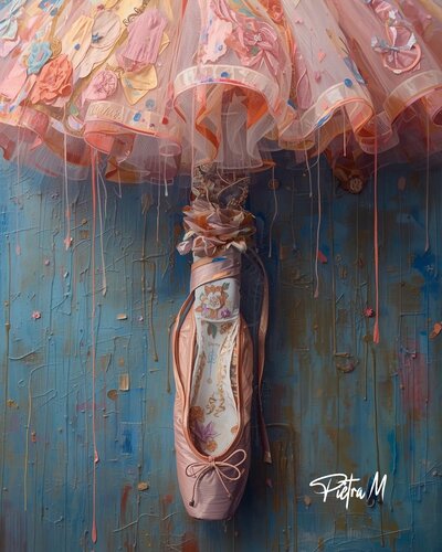 “Pointe suspendue — Mémoire d’un pas” by Piétra M (Martine Poli), Digital for Sale on Singulart