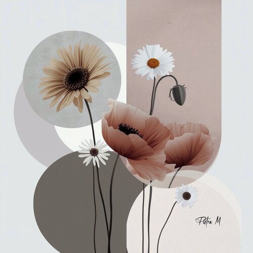 Les Fleurs du Plan par Piétra M (Martine Poli), Digital en vente sur Singulart