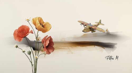 L’Escadrille des Fleurs by Piétra M (Martine Poli), Digital for Sale on Singulart