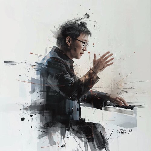 . le pianiste du flux. von Piétra M (Martine Poli), Digital kaufen auf Singulart