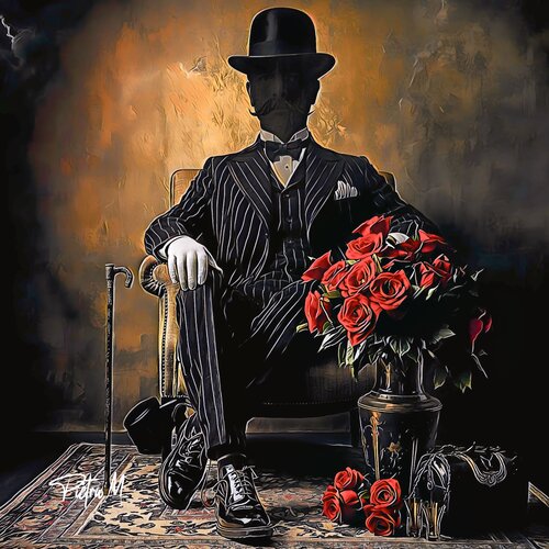 Le Dandy, des indices by Piétra M (Martine Poli), デジタル for Sale on Singulart