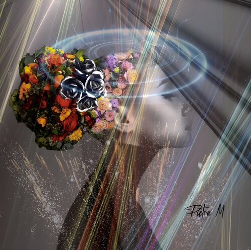 L’Âme en Fleur par Piétra M (Martine Poli), Digital en vente sur Singulart
