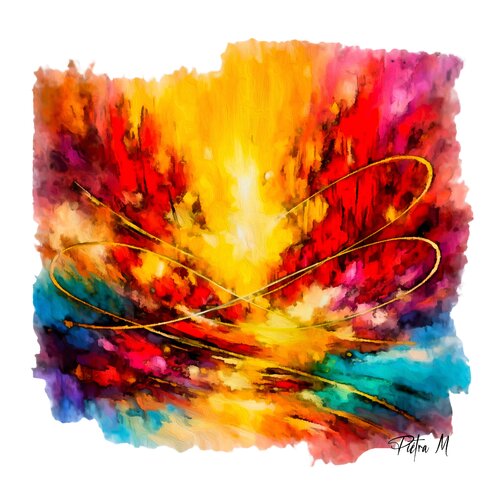 Inde — « Vibration Sacrée » by Piétra M (Martine Poli), Digital for Sale on Singulart