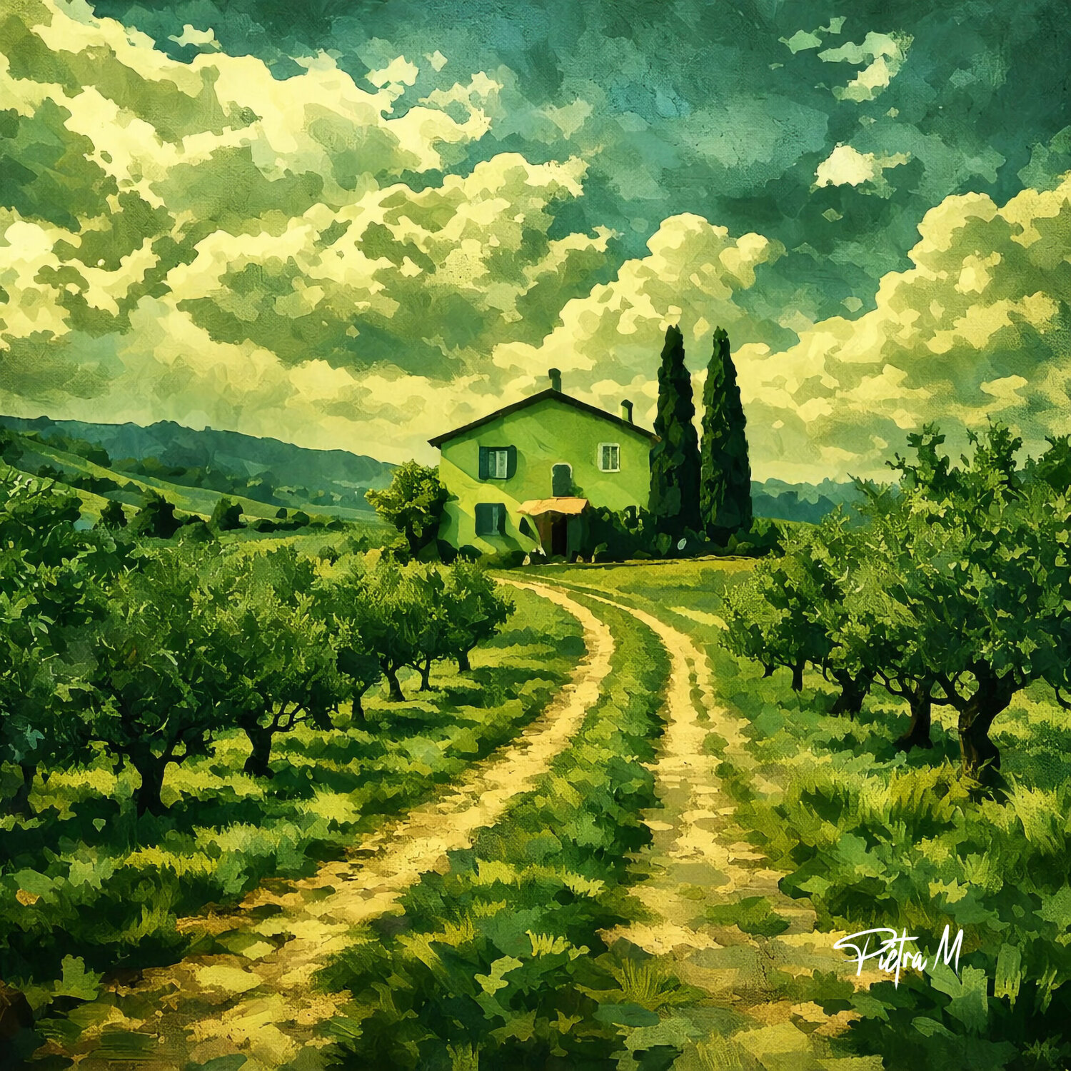 “L’Olivier des Silences” Piétra M (Martine Poli) Digital à vendre