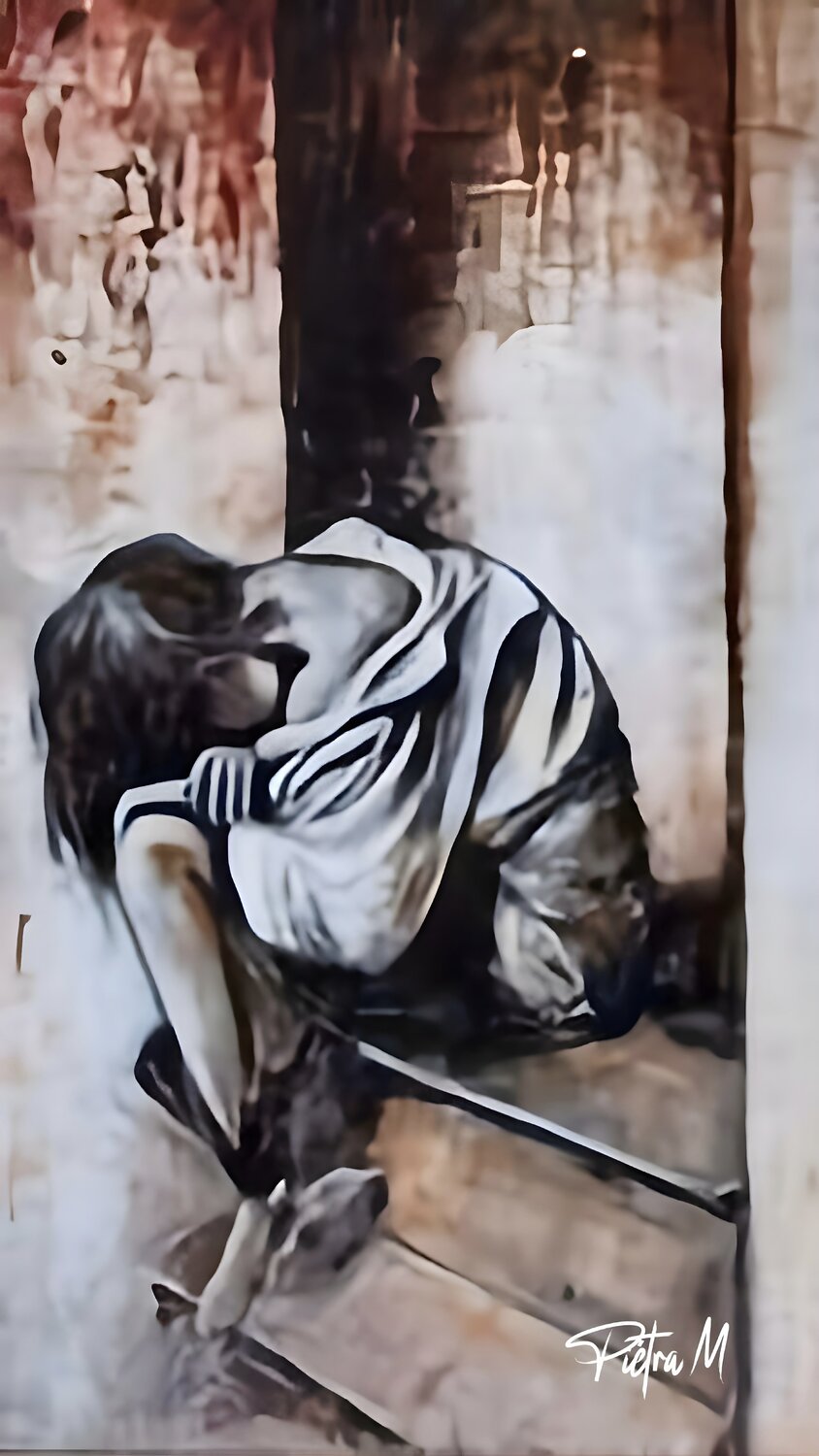 « Escalier intérieur » Piétra M (Martine Poli)