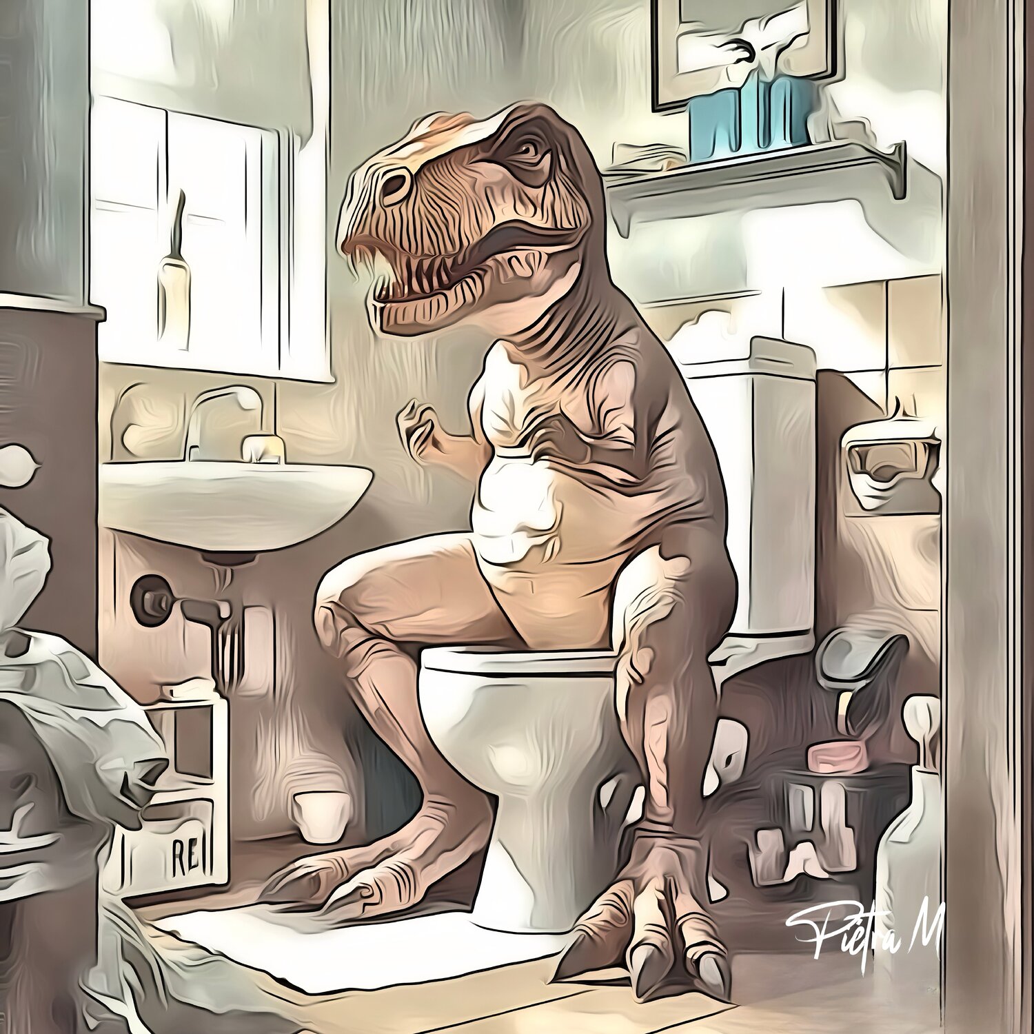Extinction de l’Intimité (Le T‑Rex) Piétra M (Martine Poli) Digital zu verkaufen