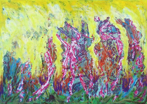The world in love de Christian Saint Marc, Pintura a la venta en Singulart