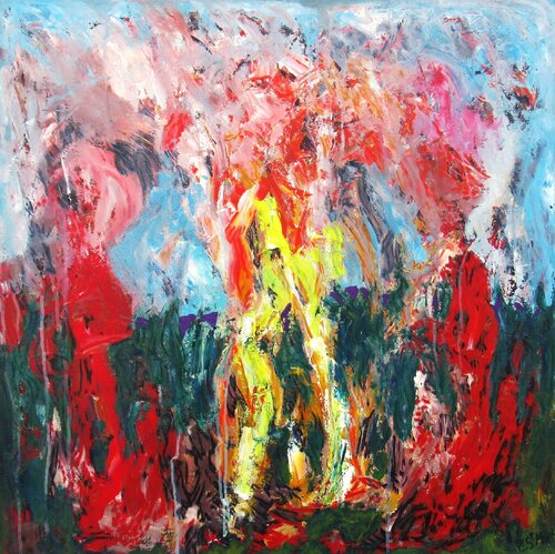Les herbes folles van Christian Saint Marc, Schilderij te koop op Singulart