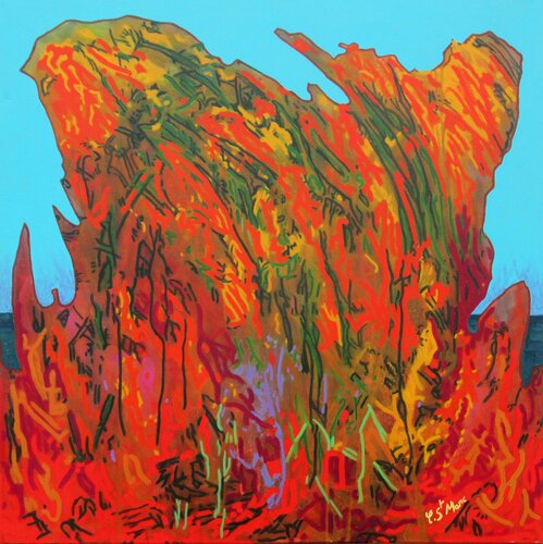 L'île éruptive von Christian Saint Marc, Malerei kaufen auf Singulart