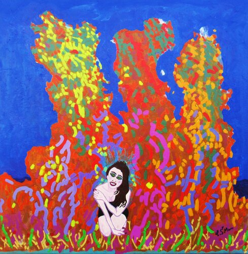 Femme dans le décor von Christian Saint Marc, Malerei kaufen auf Singulart