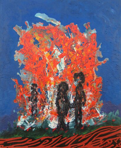 La confrérie du feu von Christian Saint Marc, Malerei kaufen auf Singulart