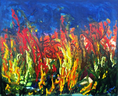 Transhumance estivale van Christian Saint Marc, Schilderij te koop op Singulart