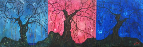 Le Saule d'Agnès dans tous ses états by Christian Saint Marc, Painting for Sale on Singulart