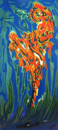 Feu de synthèse by Christian Saint Marc, Painting for Sale on Singulart
