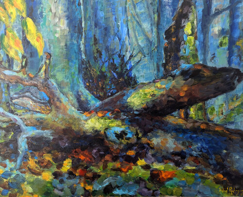 Le crépuscule van Astrid Rodriguez, Schilderij te koop op Singulart