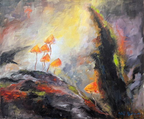 Symbiose van Astrid Rodriguez, Schilderij te koop op Singulart