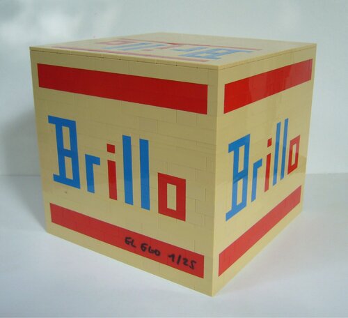 Tribute to Andy Warhol (Brillo box) von EL EGO, Andere Medien kaufen auf Singulart
