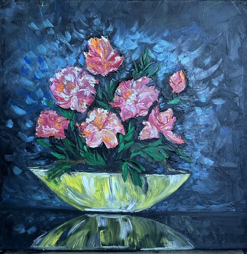 Fire in Cold Glass van Anna Parhimovitš, Schilderij te koop op Singulart