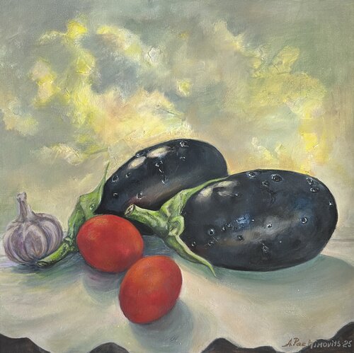 Sunlit Harvest von Anna Parhimovitš, Malerei kaufen auf Singulart