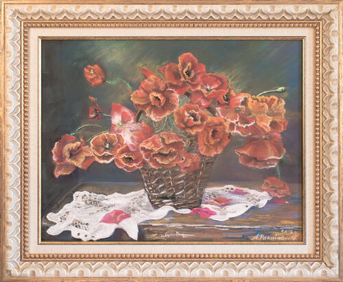 Magic of Poppies by Anna Parhimovitš, Drawing for Sale on Singulart