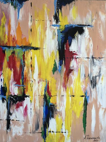 Emotion and Rhythm of the City par Anna Parhimovitš, Peinture en vente sur Singulart