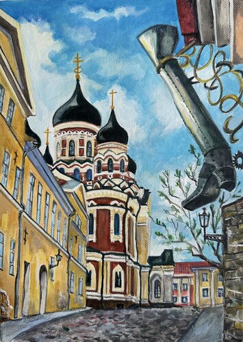 Breath of the Old Town by Anna Parhimovitš, Painting for Sale on Singulart