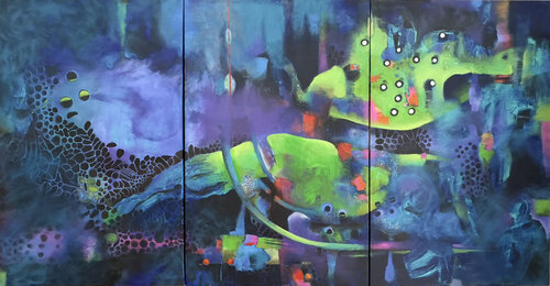 Deep in the realm of the unconscious -IV von Milna Sajee, Malerei kaufen auf Singulart