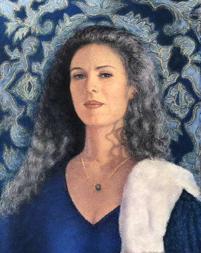 Blue Velvet par Merrilyn Duzy, Œuvre sur papier en vente sur Singulart