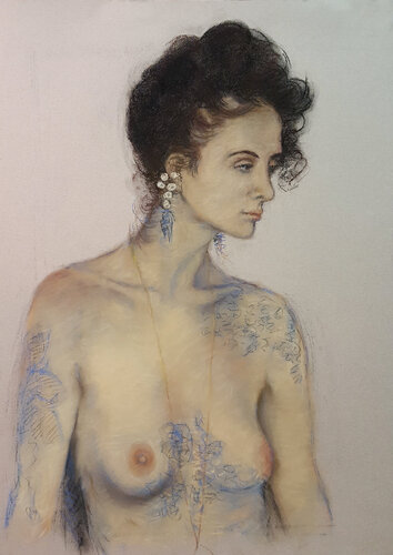 Sawyer Croft van Merrilyn Duzy, Tekening te koop op Singulart