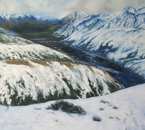 Denali in White de Merrilyn Duzy, Pintura a la venta en Singulart