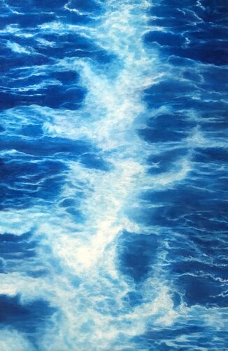 Aegean Blues par Merrilyn Duzy, Peinture en vente sur Singulart