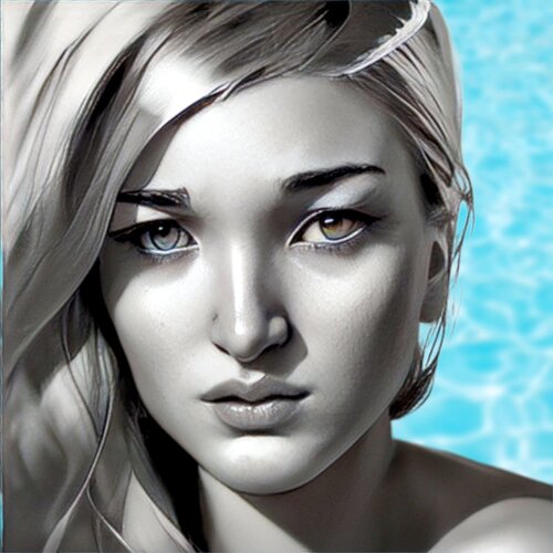 Pop Art Icon Geli Kamaci _ Waves de Geli Kamaci®️, Otros medios a la venta en Singulart