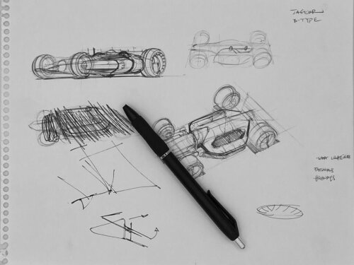 Original Drawing by Designer Annis Naeem for "Tron: Uprising" used for the nineteen episodes, Pen is in picture to show scale.  by Annis TRON Naeem, Work on Paper for Sale on Singulart