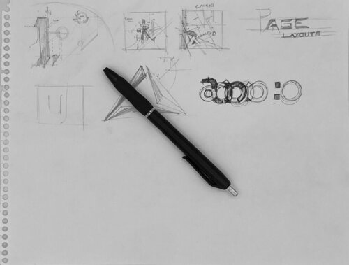 Original Drawing by Designer Annis Naeem for "Tron: Uprising" used for the nineteen episodes, Pen is in picture to show scale.  by Annis TRON Naeem, Work on Paper for Sale on Singulart