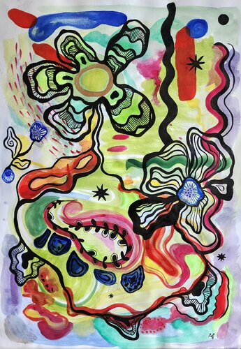 Dreamscape Nr. 2 by Anna Schwank, 紙の作品 for Sale on Singulart