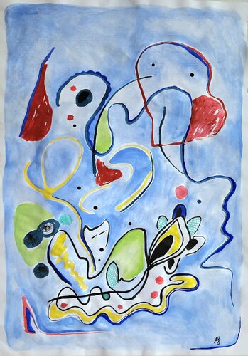 Dreamscape Nr. 4 by Anna Schwank, 紙の作品 for Sale on Singulart