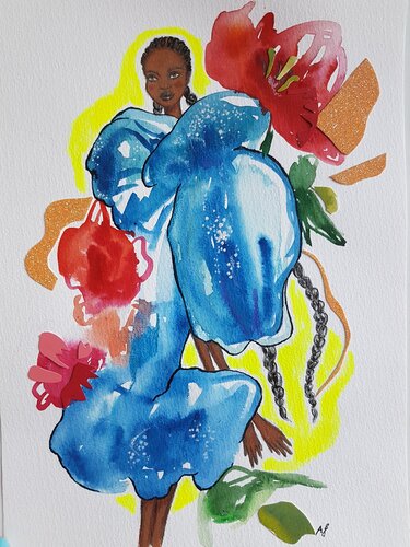 Dreamy Adud van Anna Schwank, Werk op papier te koop op Singulart