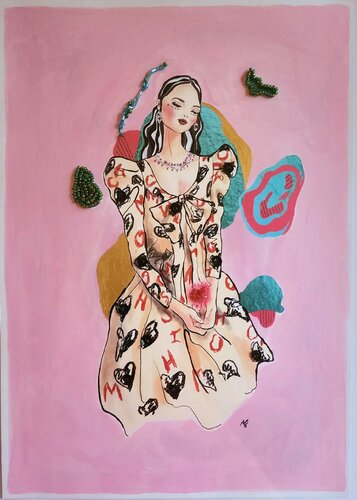 Contemplation by Anna Schwank, 紙の作品 for Sale on Singulart