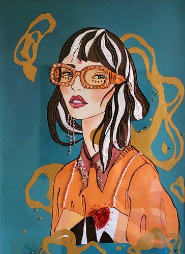 Female Gaze von Anna Schwank, Werk auf Papier kaufen auf Singulart